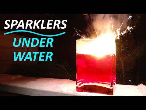 Sparklers Underwater 🔥 Amazing Fire UnderWater