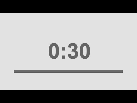 30 seconds countdown alarm timer