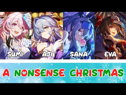 A Nonsense Christmas with Silver Wolf, Robin, March 7th, and Sparkle