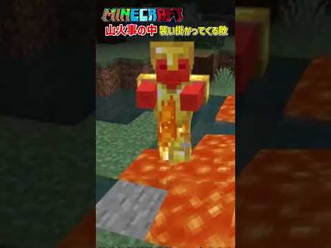 【マイクラ/MINECRAFT】山火事の中襲ってくるクリーパー爆破でさらに炎上する🤣