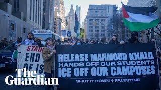 Protests in New York over attempt to deport Palestinian activist Mahmoud Khalil