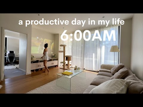 Productive days in my life | 6AM morning routine, slow days, packing for Europe, feeling burnt out