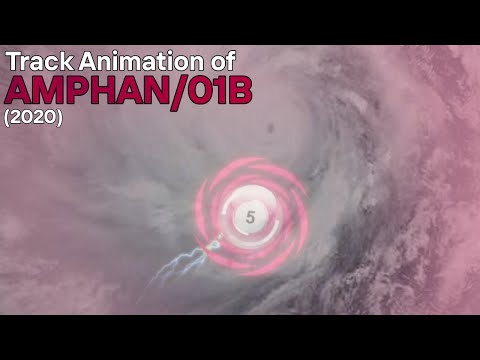 Track Animation Of Cyclone Amphan |2020| •LCA•