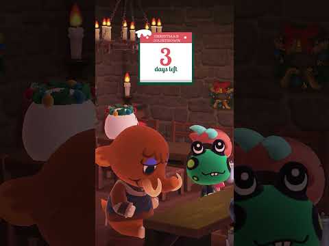 3 Days Until Christmas 🎄 #animalcrossingmusic #acnhcommunity #cozychristmasambience #acnh #bardcore