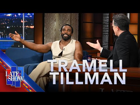 "You Were A Pain In The Ass" - Tramell Tillman On Stephen Colbert's Visit To The "Severance" Set