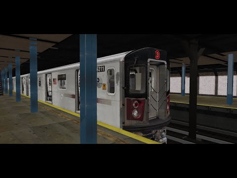 openbve: IRT R142 {3} 14 street- 7 avenue to harlem 148 street lenox terminal