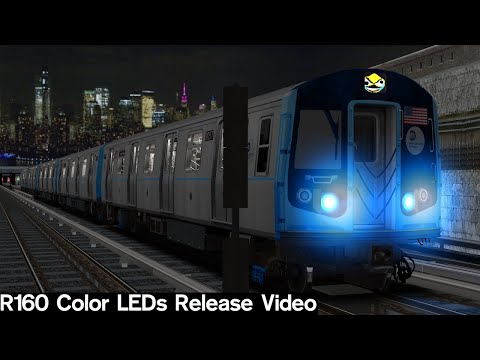 OpenBVE Release: R142A & R160 with Color LEDs Music Video (LINKS IN DESCRIPTION)