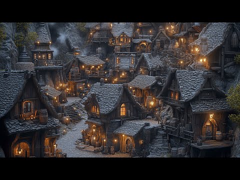 Medieval Village - Celtic Music - The Mysterious Village Sparkling with Light - Relaxing Music