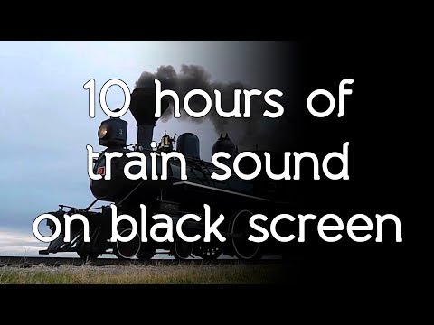 🎧 Train sound on high quality white noise ASMR relax sleep study black screen dark screen