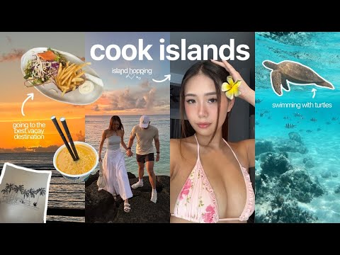 Cook Islands Travel Vlog 🌴 swimming with turtles, island hopping, food tour, Raratonga & Aitutaki