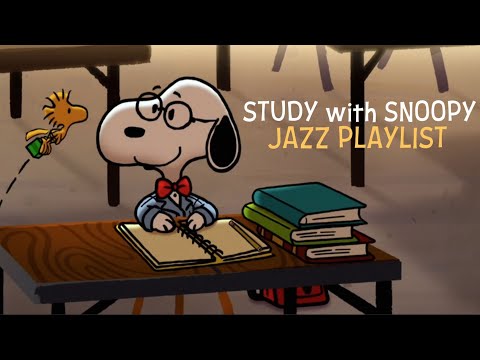 [𝐩𝐥𝐚𝐲𝐥𝐢𝐬𝐭] Study with Snoopy 📓✍🏻💡 Uplifting Jazz to Boost your Productivity