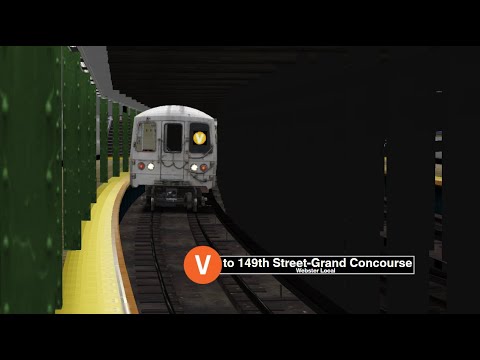 OpenBVE Fiction: (R46) V Train from Gun Hill Road to 149th Street-Grand Concourse