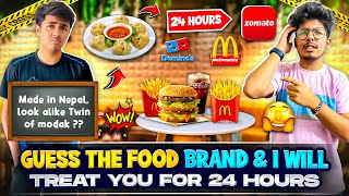 Guess the Food 🍔 Brand And I Will Treat 🍫Tsg Jash For 24 Hours ⏰| Riddles Challenge - Mann Vlogs