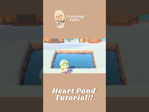 Heart Pond in ACNH Tutorial! #acnhtutorial #acnh #acnhspeedbuild #animalcrossingnewhorizons