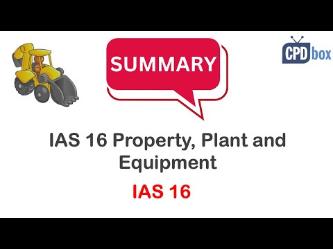 IAS 16 Property, Plant and Equipment: Summary - applies in 2025