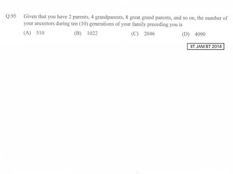 Series | Problem 1 | IIT JAM BT 2014 solved | Qs. no. 95