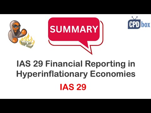 IAS 29 Financial Reporting in Hyperinflationary Economies summary - applies in 2025