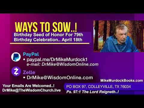 Re-Air: Prayer World With Mike Murdock..!!!