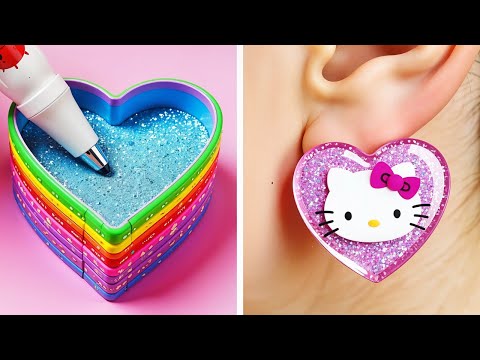 SPARKLE & SHINE: Cool Epoxy Crafts and Hot Glue Gun Hacks for Jewelry Lovers! 💖✨ Step-by-Step DIY!