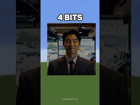 Minecraft Salesman 64 bits 32 bits 16 bits 8 bits 4 bits 2 bits 1 bit #shorts