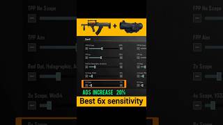 🔥6x zero recoil sensitivity I 6x no recoil spray I 6x zero recoil sensitivity with gyroscope