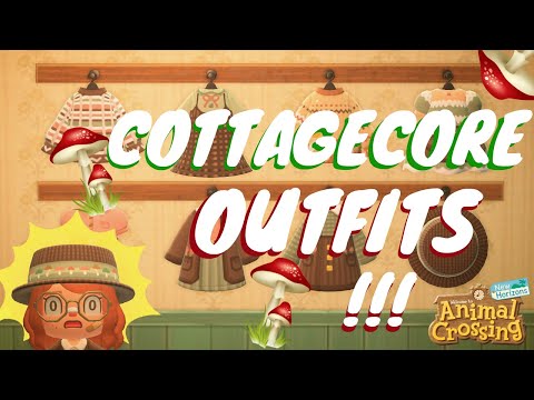 COTTAGECORE OUTFIT DESIGNS FOR ACNH! // Animal Crossing: New Horizons Pro Designs and QR Codes!