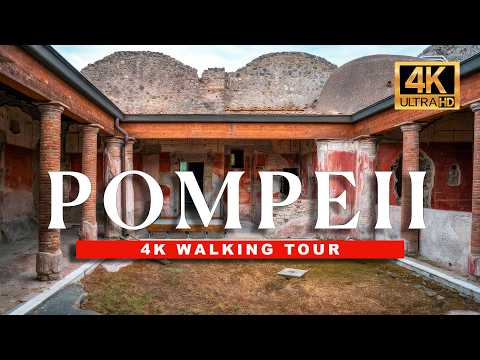 4K POMPEII, Italy Walking Tour | UNESCO World Heritage Site | 4K HDR / 60fps