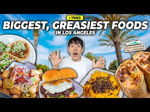 Trying America's BIGGEST, GREASIEST Foods! (ft. Holafly)