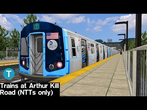 OpenBVE Virtual Railfanning Minis: T Trains at Arthur Kill Road (NTTs only)