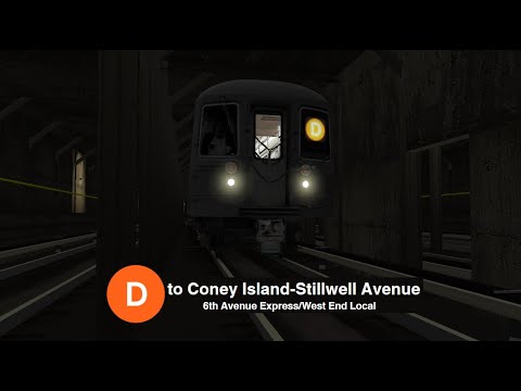 R68 (D) Train | 161st Street Yankee Stadium - Coney Island Stillwell Avenue | OpenBVE