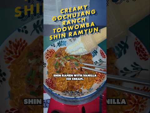 Creamy Shin Ramen Toowoomba Recipe with Ranch! @nongshim @nongshimusa @FundayKoreaNetworks