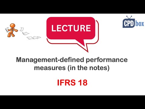 IFRS18 Management-defined performance measures (NEW) with detailed example