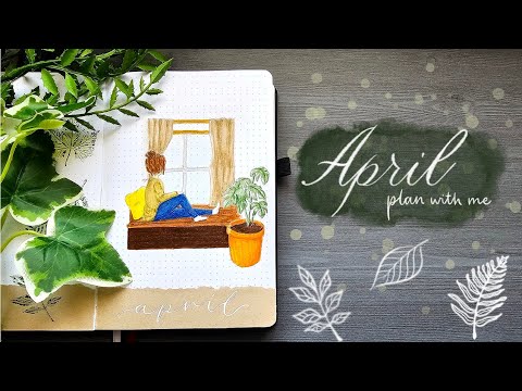 2024 April Plan with Me | Plants and Comfort Theme