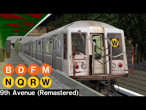 OpenBVE Virtual Railfanning: Trains at 9th Avenue (Remastered)