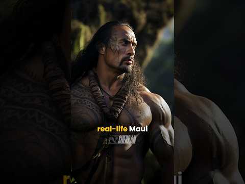 The Rock as Maui in live-action Moana