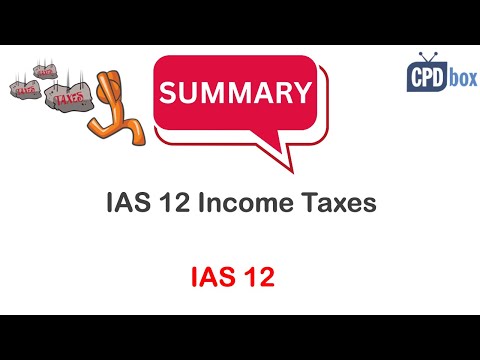 IAS 12 Income Taxes: Summary - applies in 2025