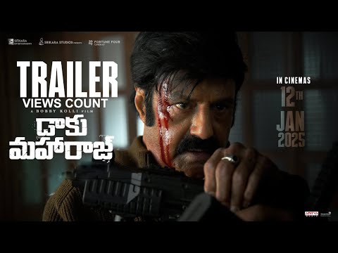 Daaku Maharaaj Theatrical Trailer Live Views count| NBK, Pragya, Shraddha, Bobby Deol | Thaman S |