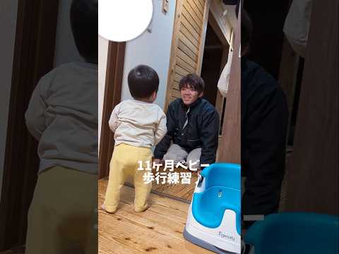 11ヶ月ベビー歩行練習♪#ふじやま家族 #日常生活 #育児#子育て