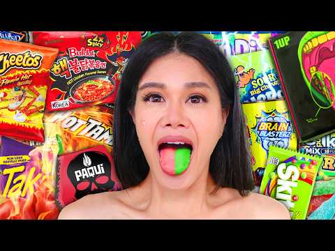 EXTREME Spicy VS Sour Challenge