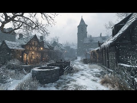 Medieval & Celtic Winter Music | Relaxing Village Sounds & Celtic Instruments for Sleep