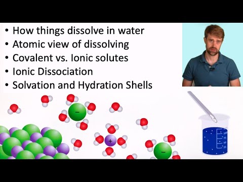 Aqueous Solutions, Dissolving, and Solvation