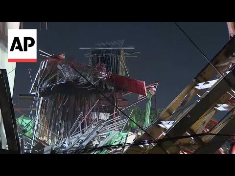 Elevated road under construction in Bangkok collapses, killing at least 5 people