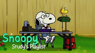 [𝐩𝐥𝐚𝐲𝐥𝐢𝐬𝐭]  Oldies Jazz for Study Time 📝💡 Study with Snoopy and Woodstock with Positive Vibes