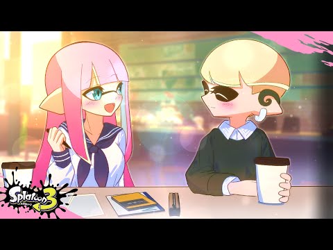 [Splatoon comic] Study at a cafe [Please switch on Eng sub]