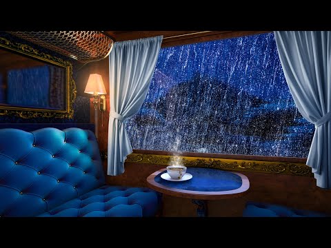 Train & Rain Sounds on Relaxing Railways! | Rainstorm Sounds for Sleeping!