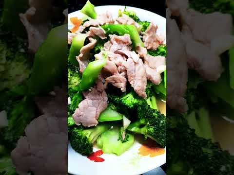 Brocoli with lean meat