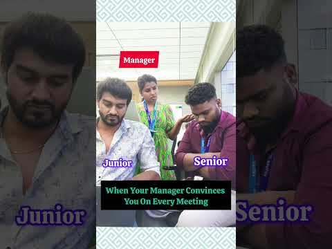 Manager Convinces you in Team Meeting...🔥🔥🔥 #vadachennai #manager #junior #senior #meeting #team