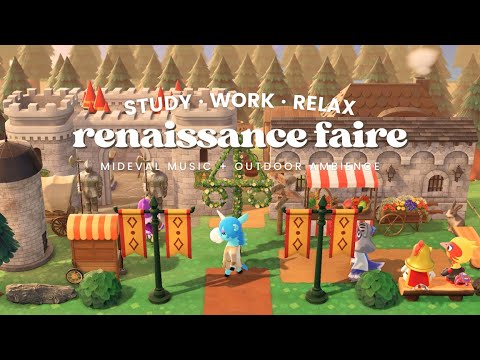 Renaissance Faire 🏰 1 Hour Medieval Music + Outdoor Ambience No Mid Ad ☀ Studying Music | Work Aid 🎧