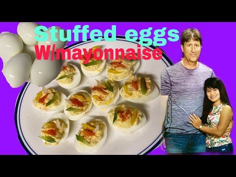 Feb 19,21 Stuffed eggs recipe / filled eggs 🥚 with mayonnaise #MyOwnVersionJPUSA