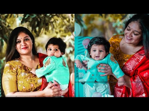 meghana raj son jr chiru sarja photoshoot